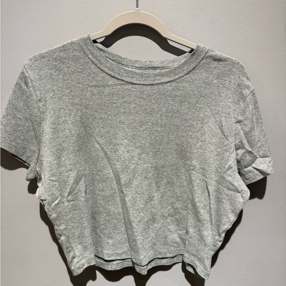 Gray Hollister Baby Tee